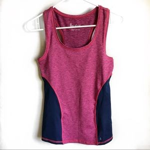 Boden athletic fitness stretch tank red black Sz 4